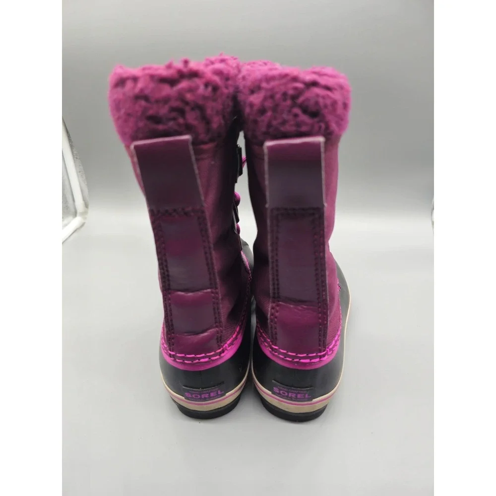 Sorel Yoot Pac Purple‎ Nylon Waterproof Winter Snow Boots NY1879-562 Girls sz 3